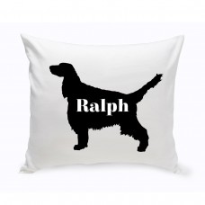 JDS Personalized Gifts Personalized English Springer Spaniel Silhouette Throw Pillow JMSI2460